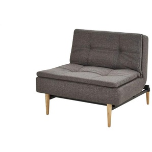 Design-Klappsessel - grau - Materialmix - 90 cm - 92 cm - cm 79,0 | Möbel Kraft