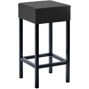 Design Küchenhocker in Anthrazit & Schwarz 64 cm Sitzhöhe