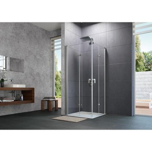 Design pure Schwingfalttür, Rechtsbefestigung, Breite - Hüppe