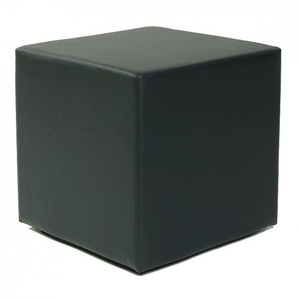 Kubus I Sitzwürfel Hocker Kunstleder Sitzhocker 45x45x45 cm schwarz modern