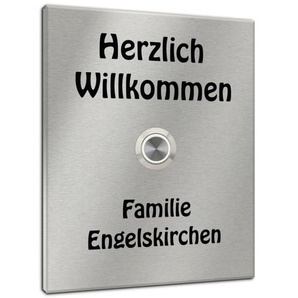 Design Türklingel 140x170mm in 4mm Qualität