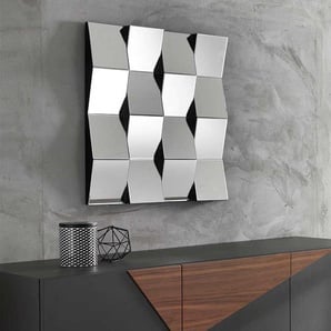 Design Wandspiegel quadratisch 75 cm breit