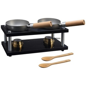 DeWok, Schwarz, Holz, Metall, Stein, 49x29x29.50 cm, Küchengeräte, Backen, Grillen & Kochen