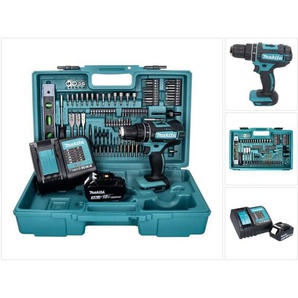 Dhp 482 SFX5 Akku Schlagbohrschrauber 18 v 62 Nm + 1x Akku 3,0 Ah + Ladegerät + 101 tlg. Zubehör Set + Koffer - Makita