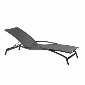 Diamond Garden Valencia Sonnenliege - Aluminium-Auflage schwarz 10586