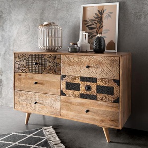 Die Faktorei Lyn Kommode Recyceltes Altholz/Mangoholz Natur