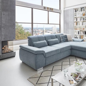 Die PlanBar Ecksofa »MP-IN16037 L-Form mit Kaltschaum-Polsterung«, mit Sitztiefenverstellung & Zierkissen