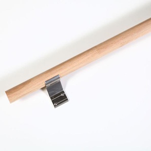 DIEDA Handlaufset Eiche mit Alu-Konsolen / 150 cm Ø 40 mm GLO781602942