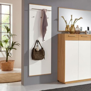 Dielengarderobe Loveno, Eiche Bianco/weiß