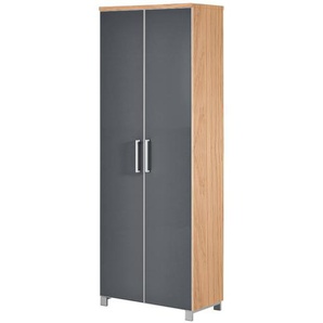 Dielenschrank  Duna ¦ grau ¦ Maße (cm): B: 71 H: 193 T: 37.0