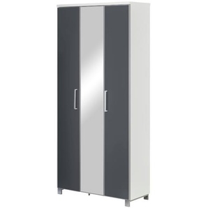 Dielenschrank  Duna ¦ grau ¦ Maße (cm): B: 90 H: 193 T: 37.0