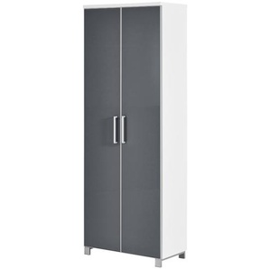 Dielenschrank  Duna ¦ grau ¦ Maße (cm): B: 71 H: 193 T: 37.0