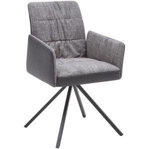 Dieter Knoll Armlehnstuhl , Anthrazit, Dunkelgrau, Pflaume , Textil, Leder , Echtleder , Color-Finish-Leder , Uni , A-Form , 69x90x61 cm , Lederauswahl, Stoffauswahl, Typenauswahl, Sitzfläche 360° drehbar , Esszimmer, Stühle, Esszimmerstühle,