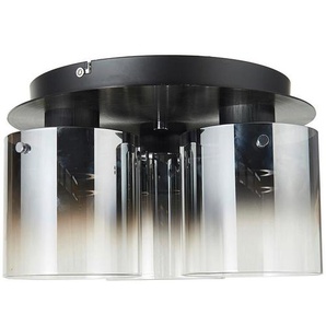 Dieter Knoll Deckenleuchte Alesund, Schwarz, Metall, Glas, 21.5 cm, Lampen & Leuchten, Innenbeleuchtung, Leuchten nach Räumen, Schlafzimmerlampen