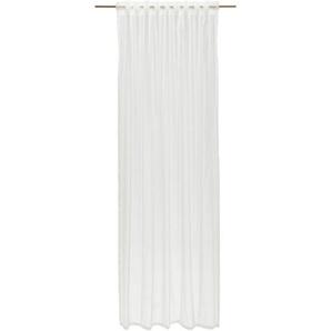 Dieter Knoll Fertigvorhang Mino, Weiß, Textil, Struktur, 140x245 cm, ISO 9001, Textiles Vertrauen - Oeko-Tex®, Bsci, für Stange und Schiene geeignet,