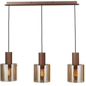 Dieter Knoll Hängeleuchte, Bernstein, Metall, Glas, 20x120x90 cm, Lampen & Leuchten, Innenbeleuchtung, Hängelampen