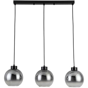 Dieter Knoll Hängeleuchte Smokey, Anthrazit, Chrom, Metall, Glas, Uni,Uni, 18x120x72 cm, Lampen & Leuchten, Innenbeleuchtung, Hängelampen