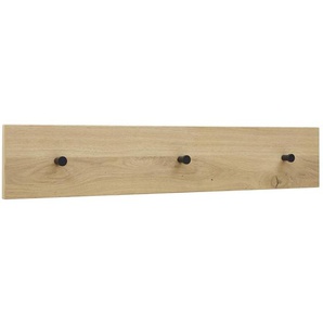 Dieter Knoll Hakenleiste, Anthrazit, Eiche, Holz, Metall, Eiche, furniert, 80x15x2 cm, Made in Germany, Aufhängemöglichkeit, Garderobe, Garderobenleisten & Garderobenhaken, Garderobenleisten