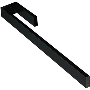 Dieter Knoll Handtuchhalter, Schwarz, Metall, 5.5x3x39 cm, Badaccessoires, Duschzubehör, Handtuchhalter