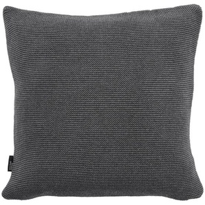Dieter Knoll Kissenhülle Beja, Dunkelgrau, Textil, Struktur, quadratisch, 50x50 cm, Oeko-Tex® Made IN Green, langlebig, Wohntextilien, Bezüge, Kissenbezüge