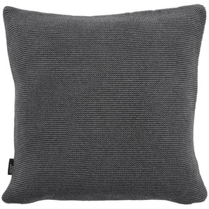 Dieter Knoll Kissenhülle Beja, Dunkelgrau, Textil, Struktur, quadratisch, 50x50 cm, Oeko-Tex® Made IN Green, langlebig, Wohntextilien, Bezüge,