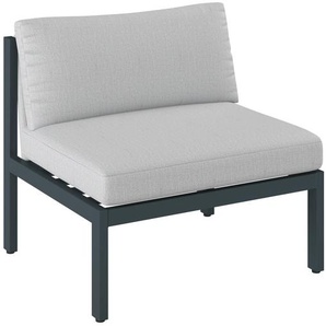 Dieter Knoll Loungemittelteil, Anthrazit, Grau, Metall, Textil, Füllung: Schaumstoff, 80x73x76 cm, Loungemöbel