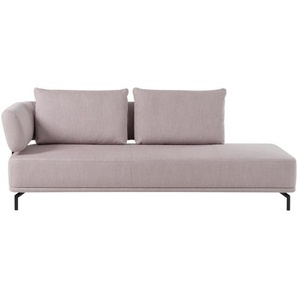 Dieter Knoll Récamiere Palio , Hellrosa , Textil , 225x80x98 cm , Goldenes M , Fußauswahl, Lederauswahl, Stoffauswahl, Hocker erhältlich, Rücken echt , Wohnzimmer, Sofas & Couches, Sofas, Recamieren