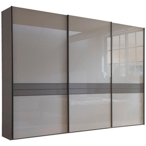 Dieter Knoll Schwebetürenschrank, Braun, Grau, Holzwerkstoff, 6 Fächer, 300x217x67 cm, Typenauswahl, Beimöbel erhältlich, umfangreiches Zubehör in verschiedenen Größen erhältlich, Schlafzimmer, Kleiderschränke, Schwebetürenschränke