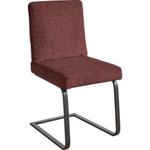Dieter Knoll Schwingstuhl, Rosa, Metall, Textil, Kufe, Flachrohr, U-Form, 46x92x60 cm, Emas, Dgm, Lederauswahl, Stoffauswahl, Typenauswahl, Gestellauswahl, Esszimmer, Stühle, Esszimmerstühle, Schwingstühle
