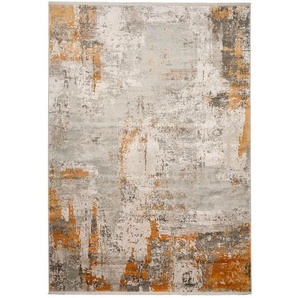Dieter Knoll Vintage-Teppich Apollo, Gold, Textil, Naturmaterialien, Abstraktes, rechteckig, 160x230 cm, leicht zusammenrollbar, Teppiche & Böden,