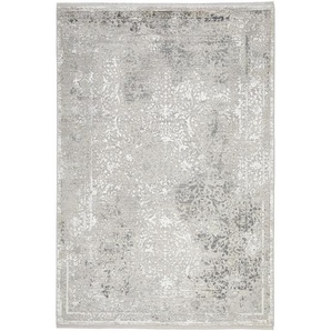 Dieter Knoll Vintage-Teppich Elba, Grau, Textil, Abstraktes, rechteckig, 67x130 cm, Oeko-Tex® Standard 100, für Fußbodenheizung geeignet,