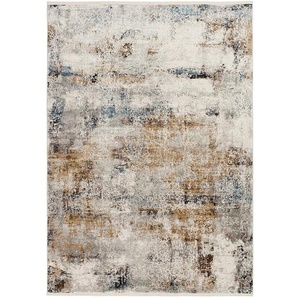 Dieter Knoll Vintage-Teppich Le Mans, Grau, Schwarz, Textil, rechteckig, 67x130 cm, in verschiedenen Größen erhältlich, Teppiche & Böden, Teppiche, Vintage-Teppiche