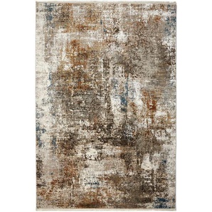 Dieter Knoll Webteppich, Creme, Terracotta, Textil, Abstraktes, rechteckig, 80 cm, Oeko-Tex® Standard 100, für Fußbodenheizung geeignet, Teppiche & Böden, Teppiche, Moderne Teppiche