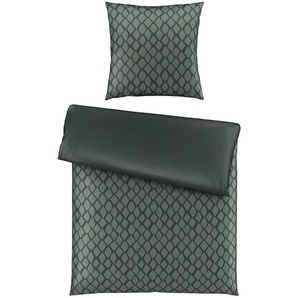 Dieter Knoll Wendebettwäsche, Grün, Textil, Abstraktes, 135x200 cm, Textiles Vertrauen - Oeko-Tex®, atmungsaktiv, schadstoffgeprüft, Schlaftextilien,