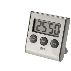 Gefu Digital-Timer  CONTARE ¦ silber ¦ Kunststoff ¦ Maße (cm): B: 1,9 H: 7,2 T: 6.5