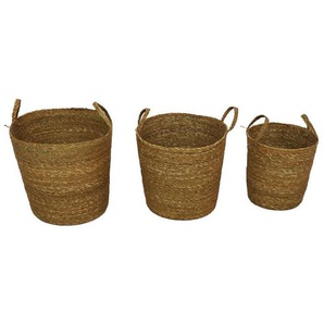 Dijk Natural Dijk Dekorations Korb aus Gras Ø 35 cm x 32 cm GLO660301476