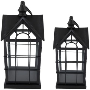 Dijk Natural Dijk Laterne Metall schwarz 16,5 x 16,5 x 35,5 cm GLO660201127