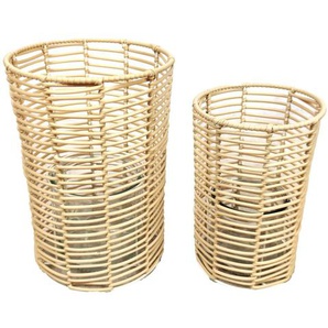 Dijk Natural Dijk Rattan Laterne weiß Ø 15 x 23 cm GLO660458281