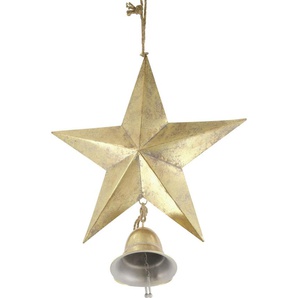 Dijk Natural Dijk Stern aus Metall gold 40,5 x 12,5 x 51,5 cm GLO660185986