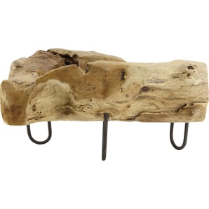 Dijk Natural Dijk Teakschale auf Fuß 38 x 19 x 20 cm GLO660406289