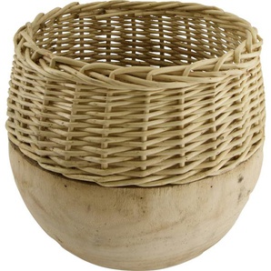 Dijk Natural Dijk Vase aus Weide und Holz 29 x 28 cm natur GLO660458271