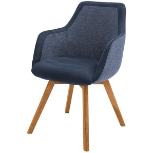 Dine + Mine Polsterstuhl  Corby - blau - Materialmix - 56 cm - 85 cm - 65 cm | Möbel Kraft