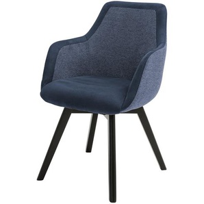 Dine + Mine Polsterstuhl  Corby - blau - Materialmix - 56 cm - 85 cm - 65 cm | Möbel Kraft