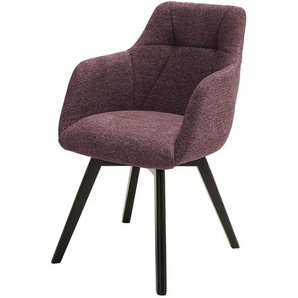 Dine + Mine Armlehnstuhl mit Steppung im Rücken Nador ¦ rot ¦ Maße (cm): B: 57 H: 84 T: 65.0