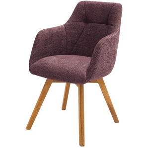 Dine + Mine Armlehnstuhl mit Steppung im Rücken Nador ¦ rot ¦ Maße (cm): B: 57 H: 84 T: 65.0