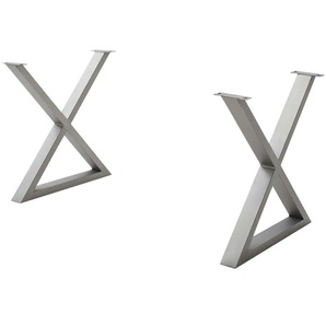 Dine + Mine Tischgestell aus Metall SigNature One - silber - Materialmix - 73 cm - 74 cm - cm 8,0 | Möbel Kraft
