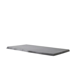 Dine + Mine Tischplatte mit Baumkante SigNature One ¦ grau ¦ Maße (cm): B: 100 H: 5,5