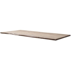 Dine + Mine Tischplatte mit Baumkante SigNature One - holzfarben - Materialmix - 100 cm - 3,5 cm | Möbel Kraft