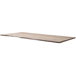 Dine + Mine Tischplatte mit Baumkante SigNature One - holzfarben - Materialmix - 90 cm - 2,5 cm | Möbel Kraft
