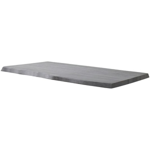 Dine + Mine Tischplatte  SigNature One ¦ grau ¦ Massivholz lackiert, sandgestrahlt ¦ Maße (cm): B: 100 H: 5,5